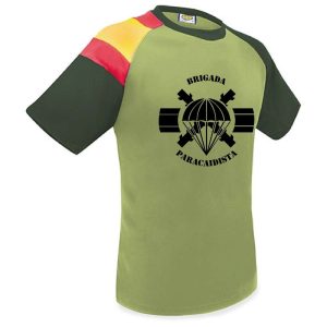 Camiseta verde Bandera - Brigada Paracaidista